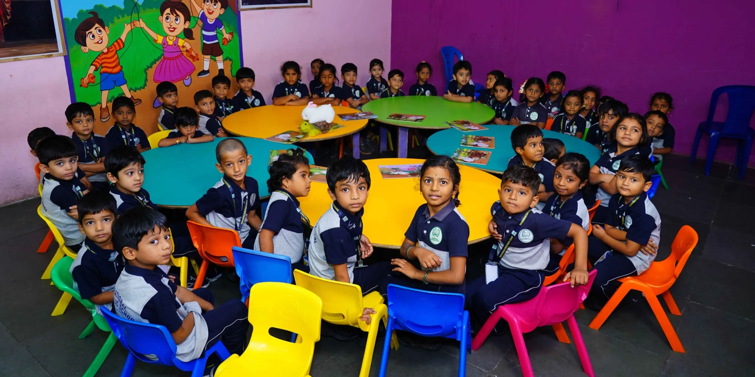 DPISO students in library reading and research